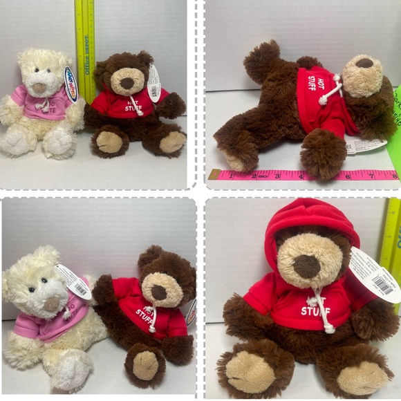 RARE RETIRED VHTF BNWT MINT MARY MEYER TINY BROWNIE BEAR ADORABLE GIFT - Picture 9 of 15